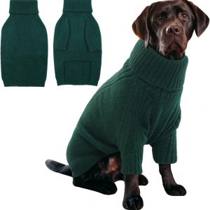 Green turtle neck sweater