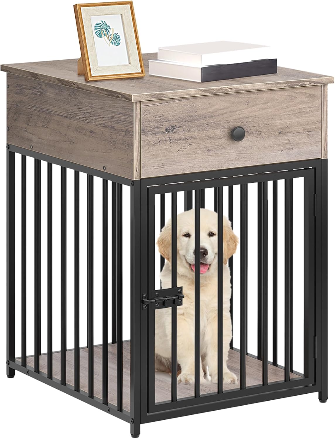71T9uY6XkFL._AC_SL1500_ End table dog crate with drawer